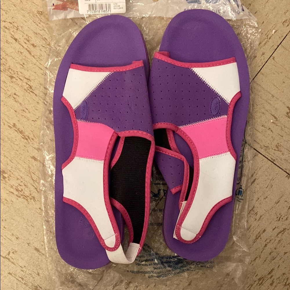 Purple and Pink Women's Sandals